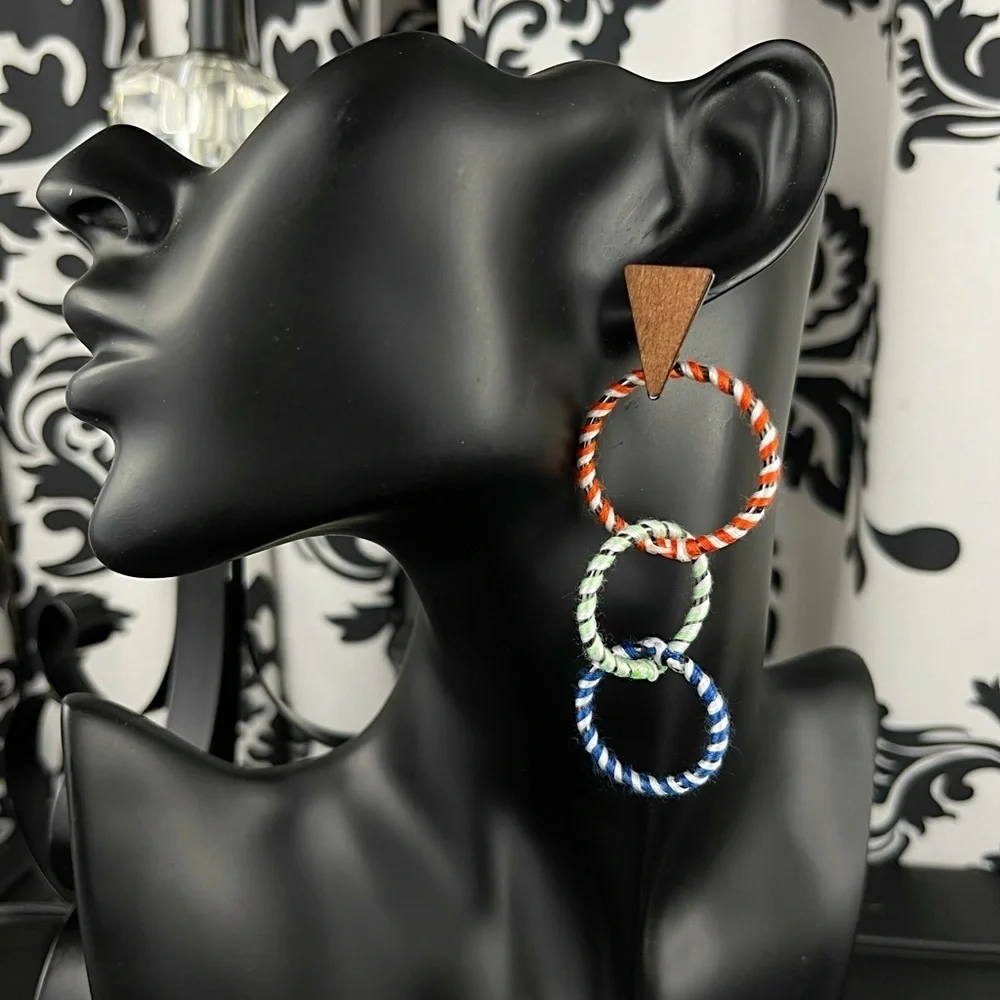 Colorful Circle Earrings
